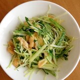 水菜の麺つゆ炒め